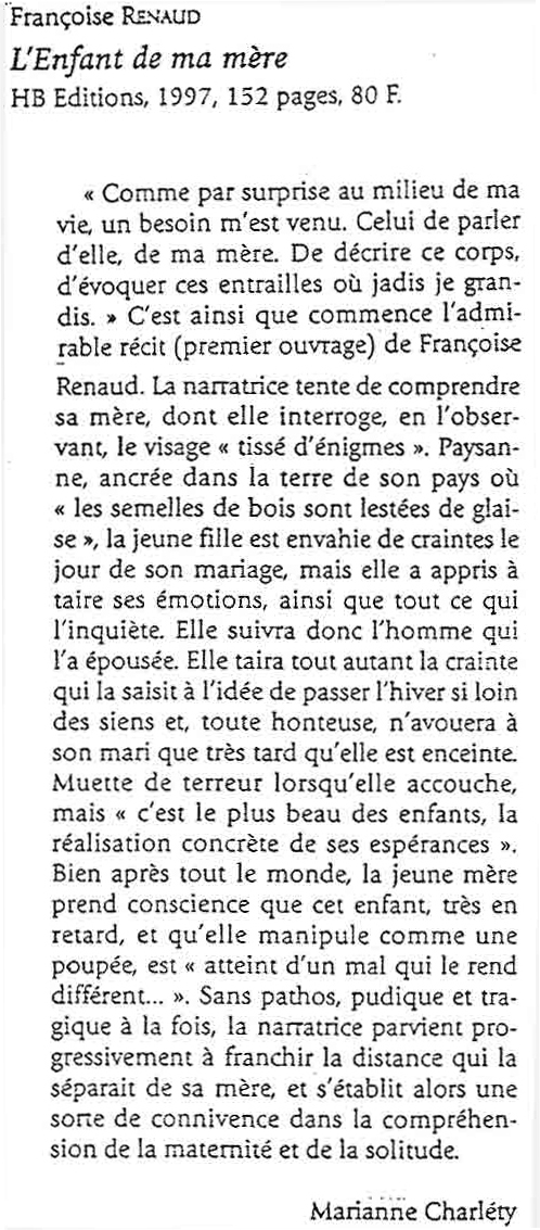 Revue Etudes, mai 1998