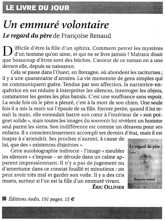 Le Figaro Littéraire, juillet 2006