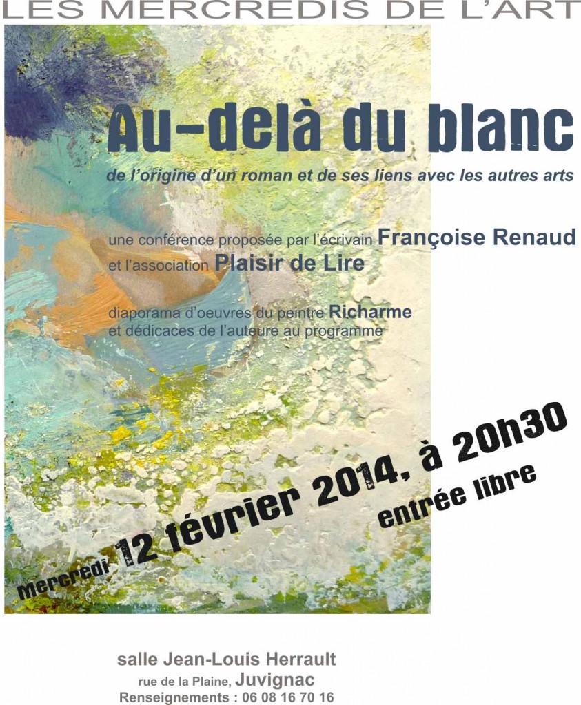 affiche, conférence JUVIGNAC, 12 février 2014