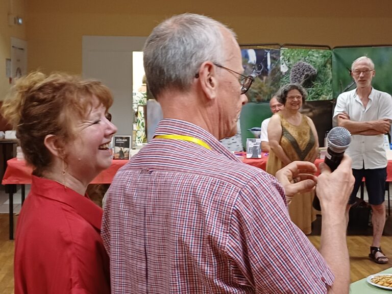 Lire la suite à propos de l’article CANICULE AU SALON DU LIVRE de Saint Sulpice les Feuilles (87) | auteurs et lecteurs autour de Pierrette Battigelli | 21 juin 2026